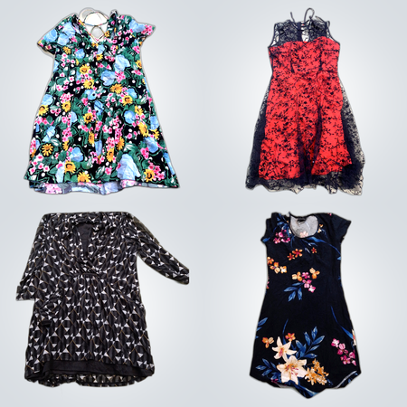 Floral Dress Bundle American Eagle Suzy Shier Derek Heart 10 Pc Women's Fashion Lot