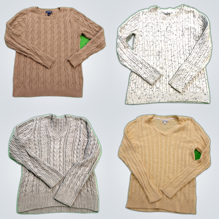 Ensemble de pulls Croft & Barrow, Lands' End & Plus - 10 pièces mélange de marques