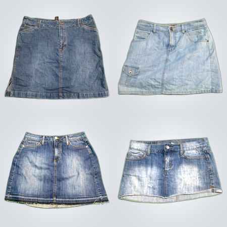Falda de mezclilla Y2K