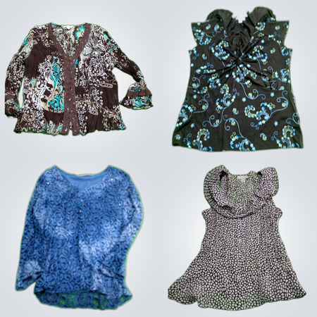 Y2K Printed Blouses Bundle