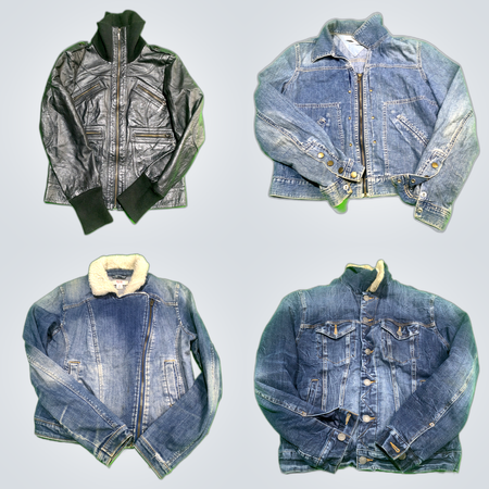 Y2K Racer Denim Jacket