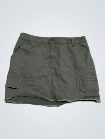 Mudd Gray Cargo Mini Skirt