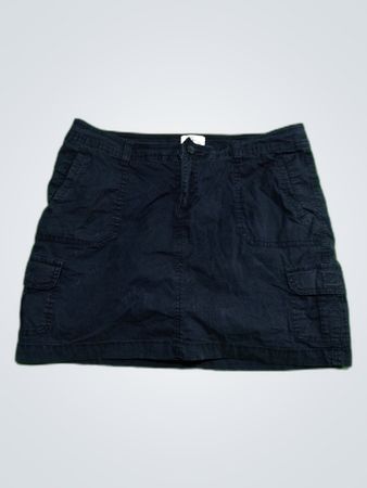 Black Cargo Skirt