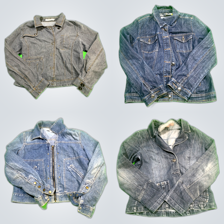 Denimjacken Y2K Vintage-Stil