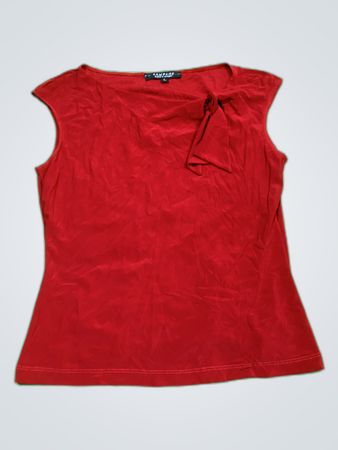 Rampage Red Sleeveless Blouse