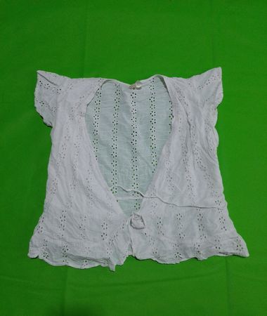 Japana White Eyelet Cardigan