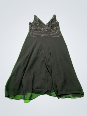 Dressbarn Black Sequin Detail Party Dress