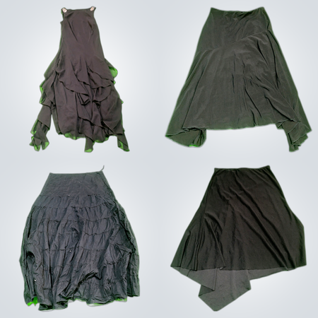 Y2K Gothic Asymmetrical Skirts