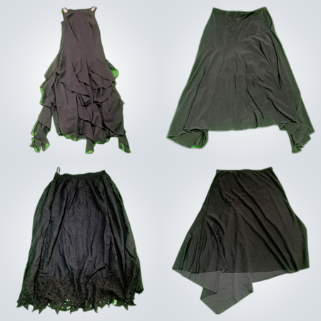 Y2K Gothic Asymmetrical Skirts