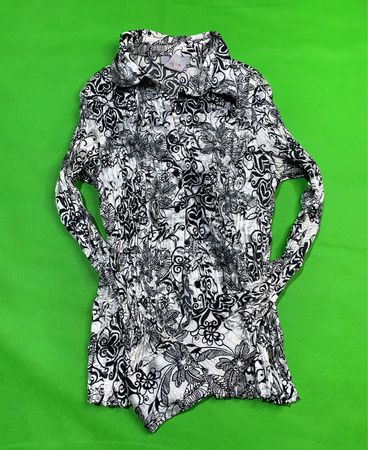 Pulili Long Sleeve Patterned Blouse