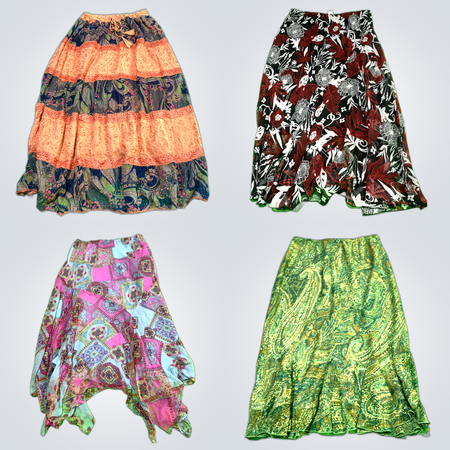 Floral Print Maxi Skirts