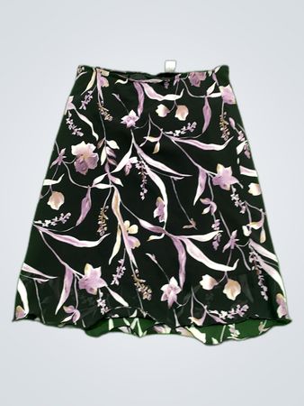 Rino Rossi Floral Polyester Mini Skirt