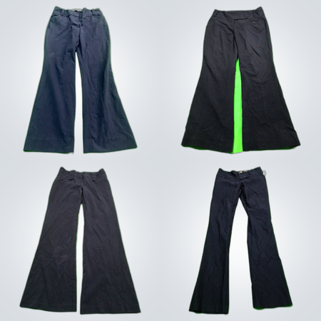 Black Flare Leg Pants