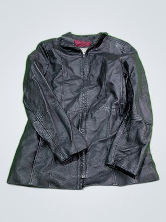 Croft & Barrow Black Leather Jacket
