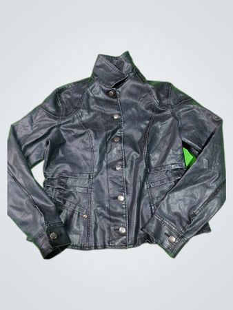 No Boundaries Black Faux Leather Jacket