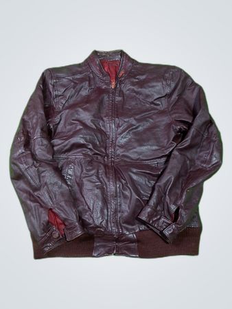 Burgundy Leather Jacket
