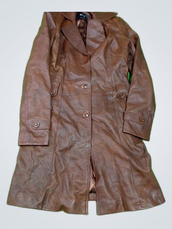 Brown Leather Coat