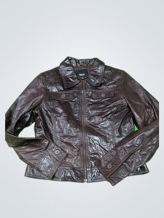 Nessino Brown Leather Jacket