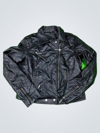 Black Leather Biker Jacket