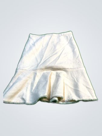 J.Crew White Fringed Mini Skirt