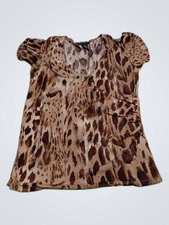 RafaelLA Printed Leopard Blouse
