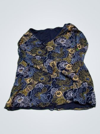 Floral Print V-Neck Blouse