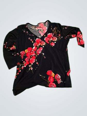 Printed Floral Long Sleeve Blouse