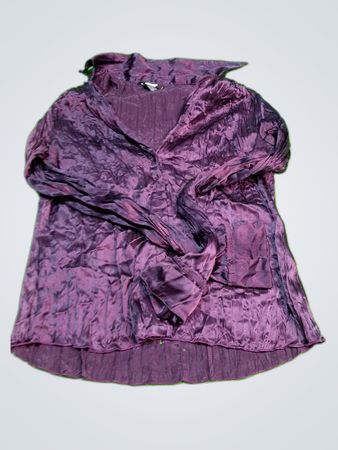 Purple Satin Blouse