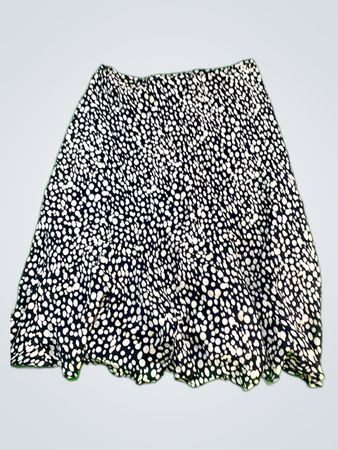 Jones New York Black Polka Dot Mini Skirt