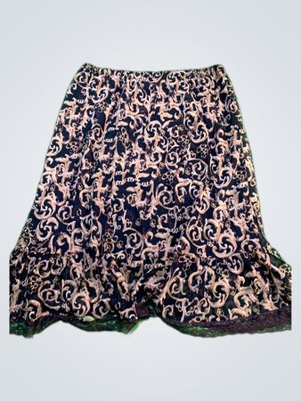 Career Printed Polyester Mini Skirt