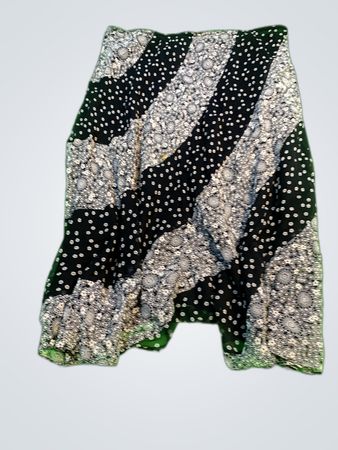 J.Crew Women's Black and White Floral Skirt