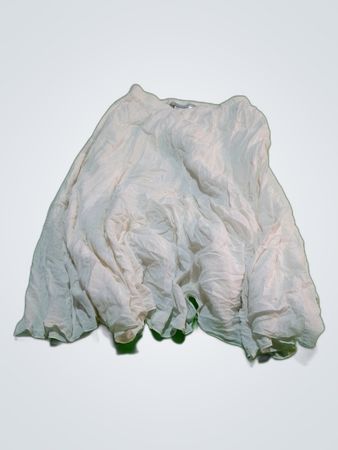 Alfred Dunner White Chiffon Maxi Skirt