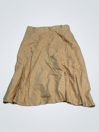 Contemporaine Beige Cotton Mini Skirt