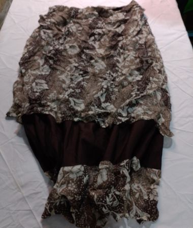 Style & Co. Printed Ruffle Skirt