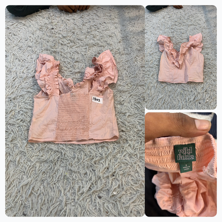 Top à volants rose Wild Fable