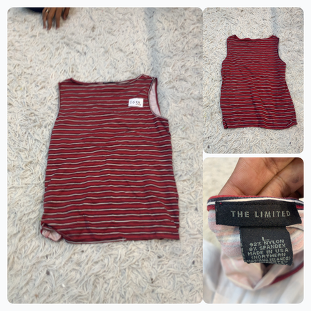 Das begrenzte gestreifte Tanktop