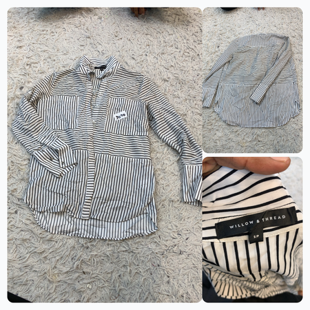 Willow & Thread Striped Button-Up Shirt