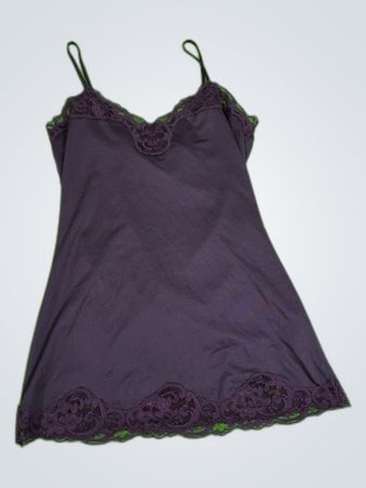 Purple Lace-Trimmed Camisole