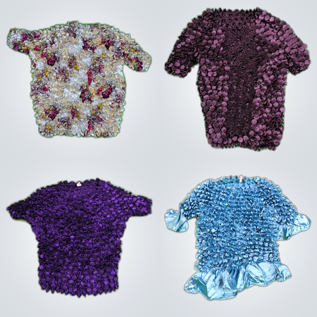 Y2K Knitwear Ruffle Tops