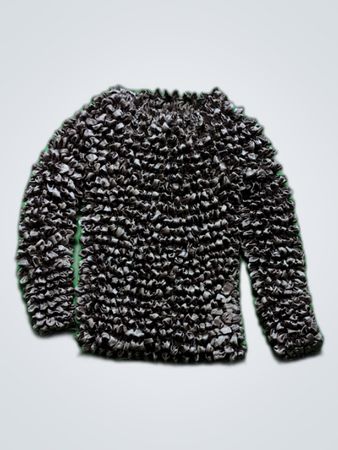 Black Ruffled Sweater
