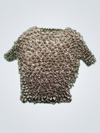 Brown Ruffled T-Shirt
