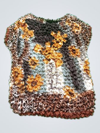 Crocheted Granny Square Vest