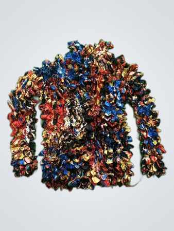 Multicolor Fabric Garment