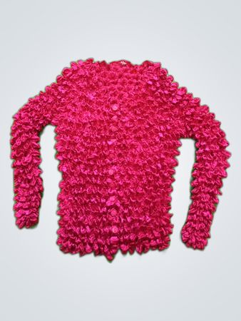 Pink Ruffled Sweater