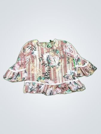Melissa Paige Floral Ruffled Top