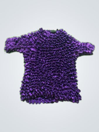 Purple Ruffled T-Shirt