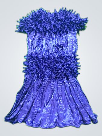 Blue Ruffled Dress