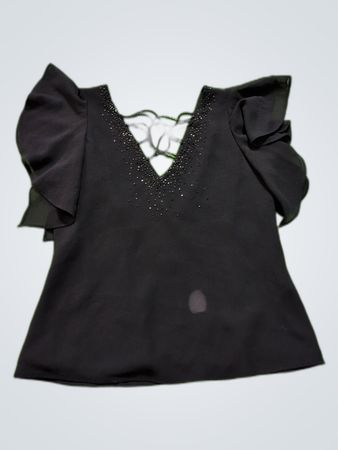 Black Beaded Top