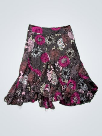 Floral Ruffled Skirt