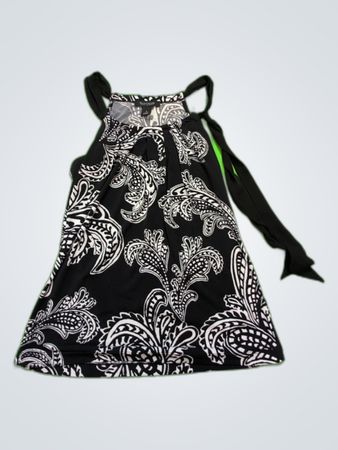 Black and White Paisley Dress